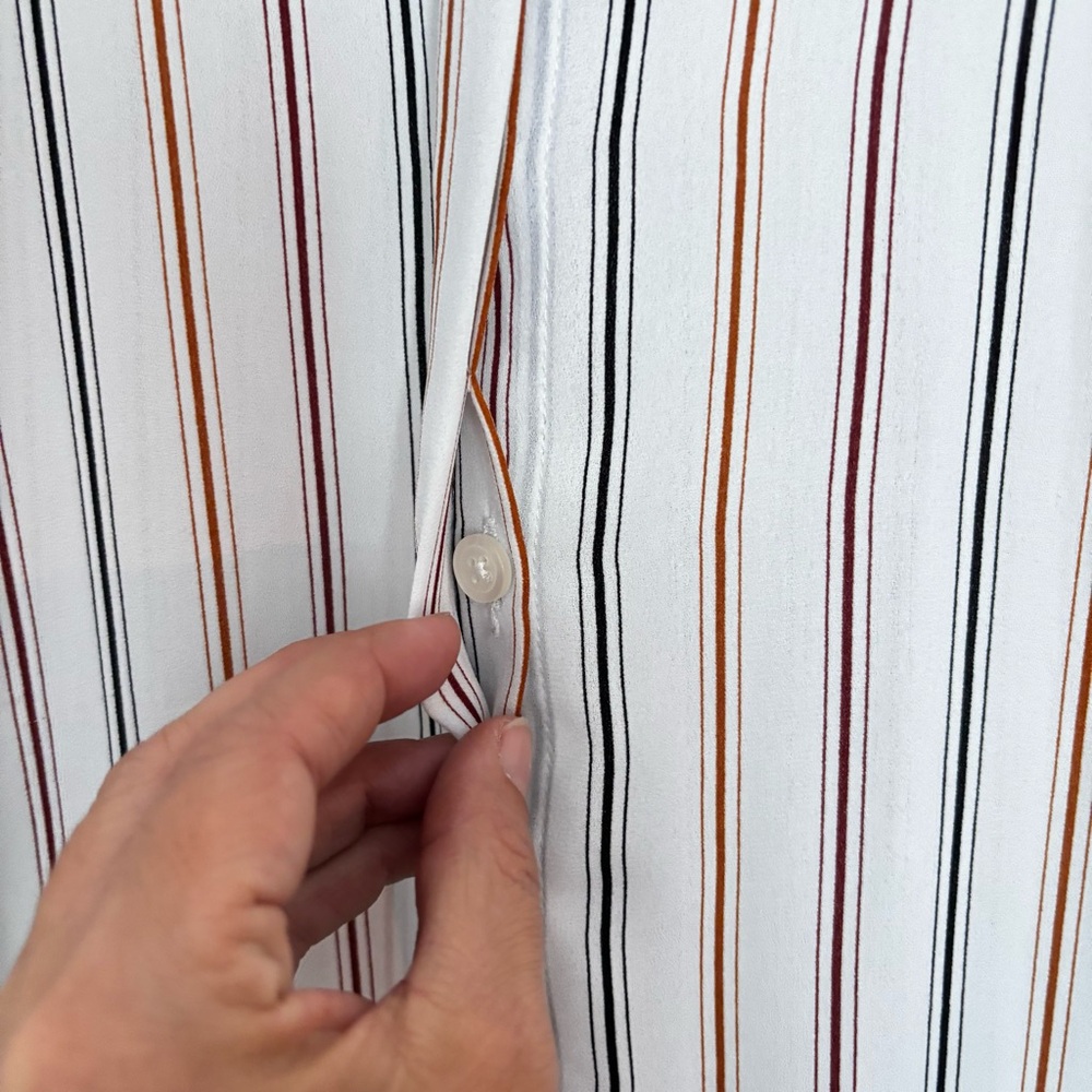 Striped Button-Up Blouse - Picture 4 of 5
